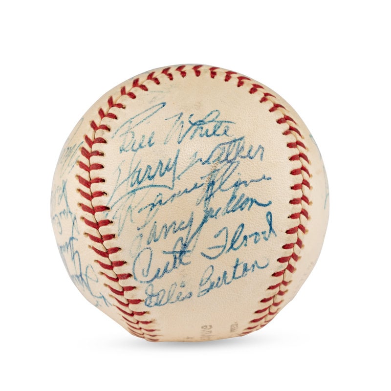 A 1960 St. Louis Cardinals Team Signed Autograph Baseball (Beckett Authentication Services) (1 of 6)