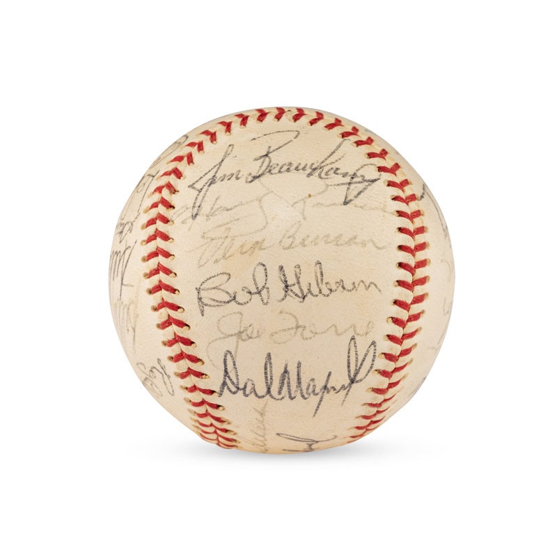 A 1970 St. Louis Cardinals Team Signed Autograph Baseball (Beckett Authentication Services) (1 of 6)