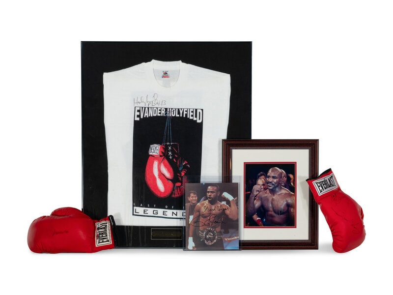 A Group of Signed Autograph Boxing Items Including Muhammad Ali Signed Glove (1 of 7)