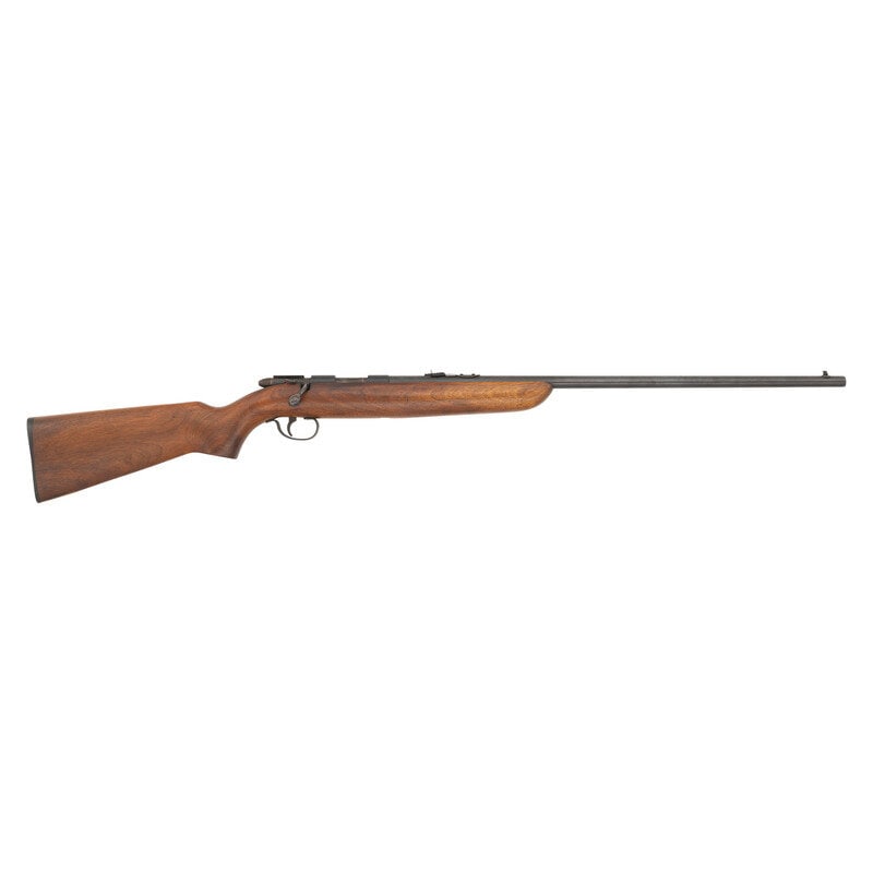 **Remington Model 510 Rangemaster Single Shot Rifle: **Remington Model 510 Rangemaster Single Shot Rifle .22 S/L/LR. 25" barrel length. SN: NSN. Blued metal finish with polished bolt mounting smooth walnut semi-pistol grip stock with half length handgua