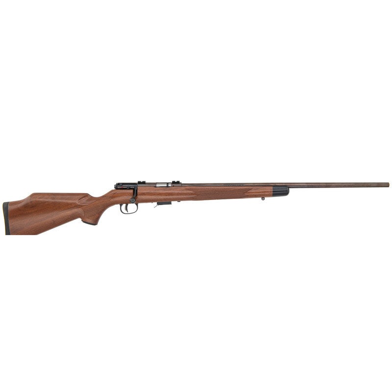 *Savage Model 93: *Savage Model 93 .17 HMR. 24" barrel length. SN: G788172. Blued metal finish with polished bolt set in polished walnut Monte-Carlo style stock with checkered wrist and forend mounting rubber recoil pa