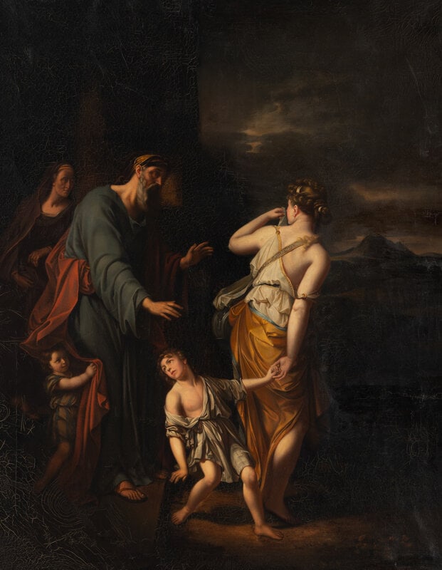 After Adriaen van der Werff 
(Dutch, 1665-1722)
The Expulsion of Hagar and Ishmael (1 of 3)