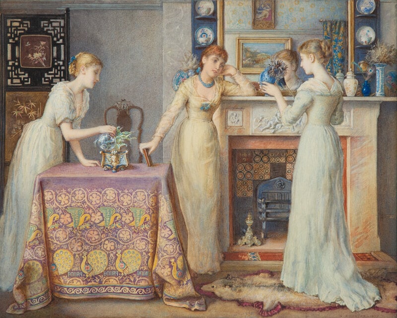 Gustavus Arthur Bouvier
(British, 1837-1921)
In the Morning, 1877 (1 of 5)