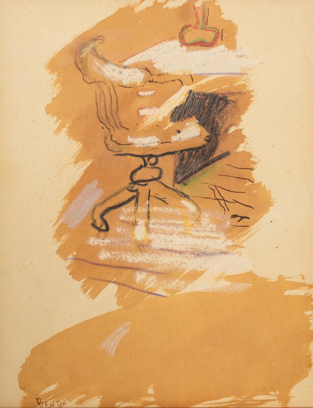 Thomas Hart Benton
(American, 1889-1975)
Untitled (The Desk Chair), 1952 (1 of 3)