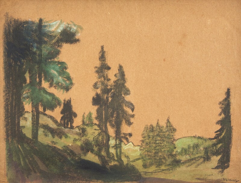 Arthur Bowen Davies
(American, 1862-1928)
Forest Scene (1 of 3)