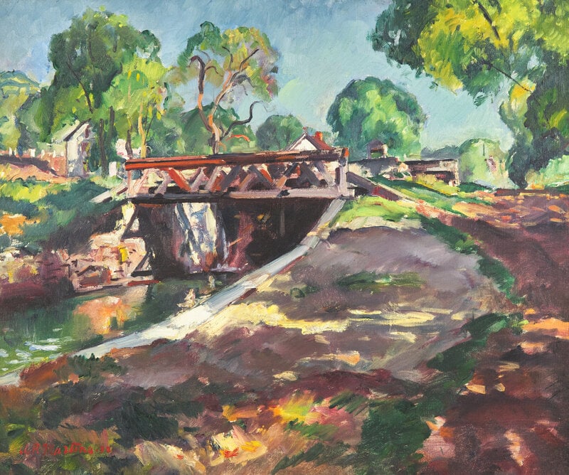 Antonio Pietro Martino
(American, 1902-1989)
The Red Bridge, 1930 (1 of 3)