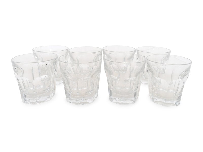 A Set of Eight Baccarat Harcourt Double Old-Fashioned Glasses  (1 of 1)