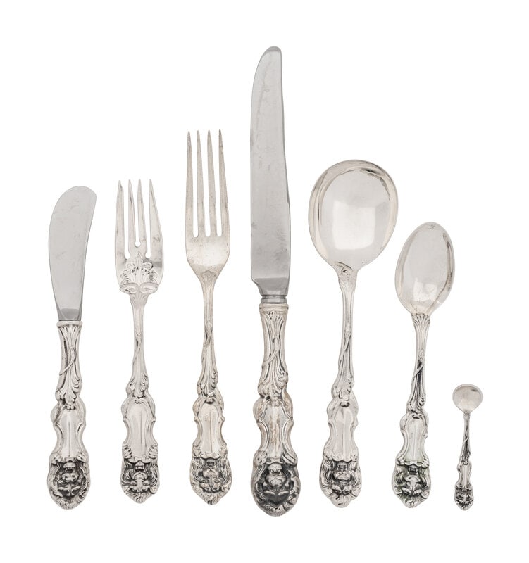 An American Silver Flatware Service (1 of 2)