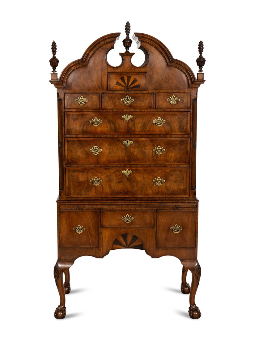 A Chippendale Style Walnut High Chest (1 of 3)