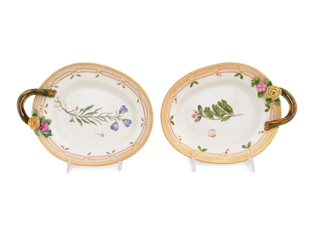 Two Royal Copenhagen Flora Danica Oval Serving Dishes (1 of 3)