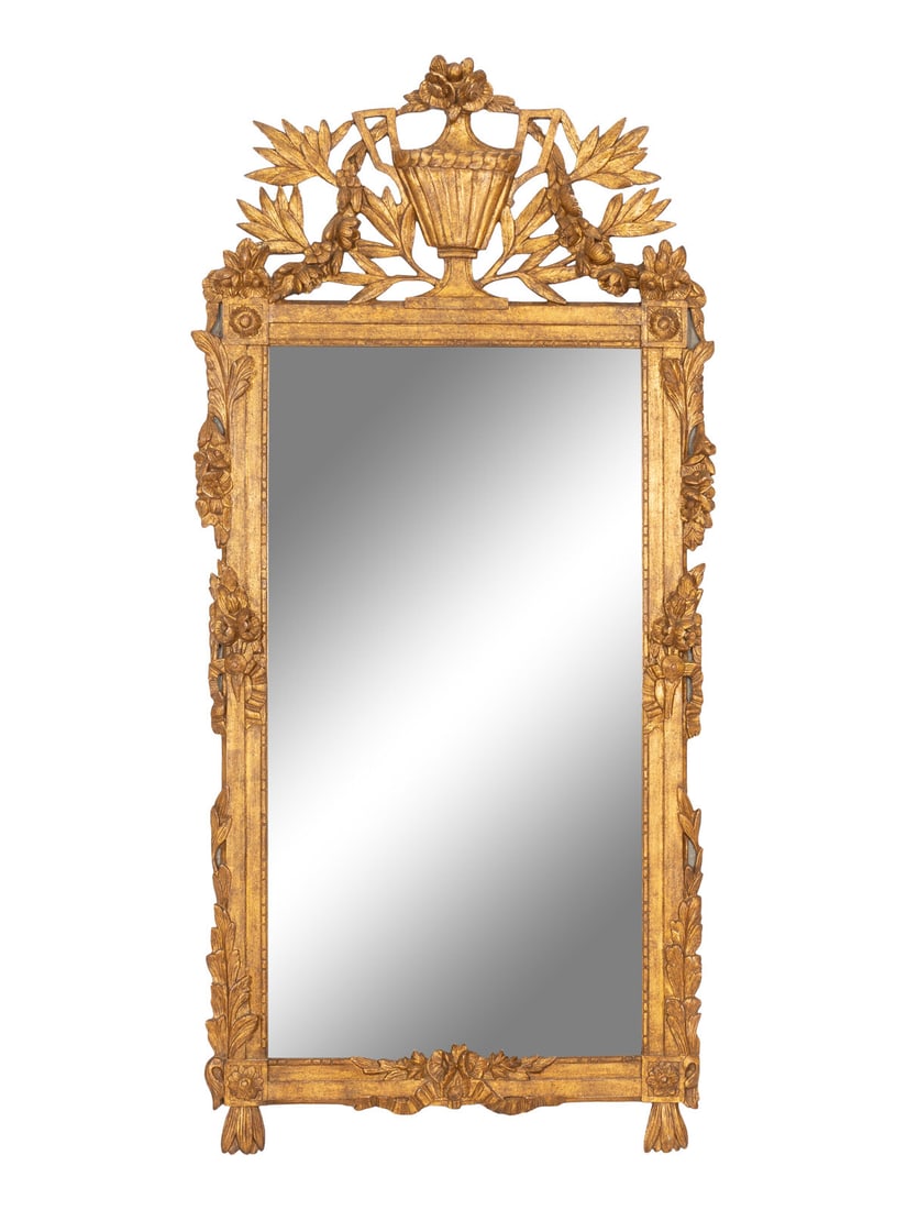 A Large Louis XVI Giltwood Pier Mirror (1 of 2)