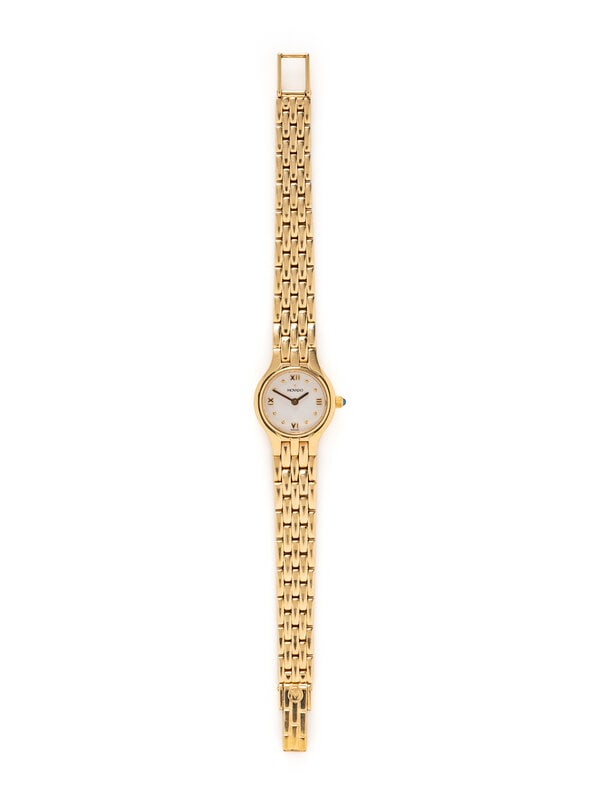 MOVADO, REF. 72.25 9820A YELLOW GOLD WATCH (1 of 3)