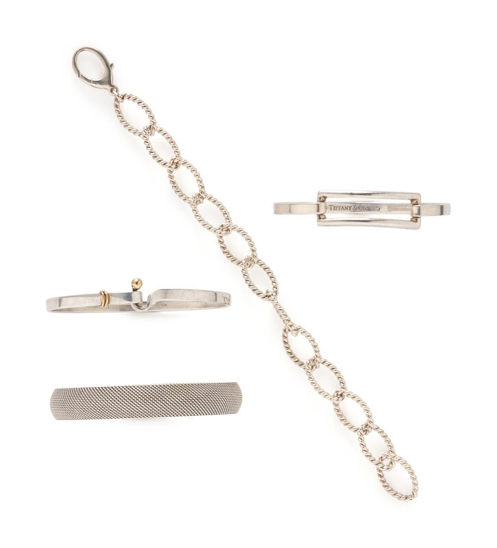 TIFFANY & CO., COLLECTION OF STERLING SILVER BRACELETS (1 of 3)