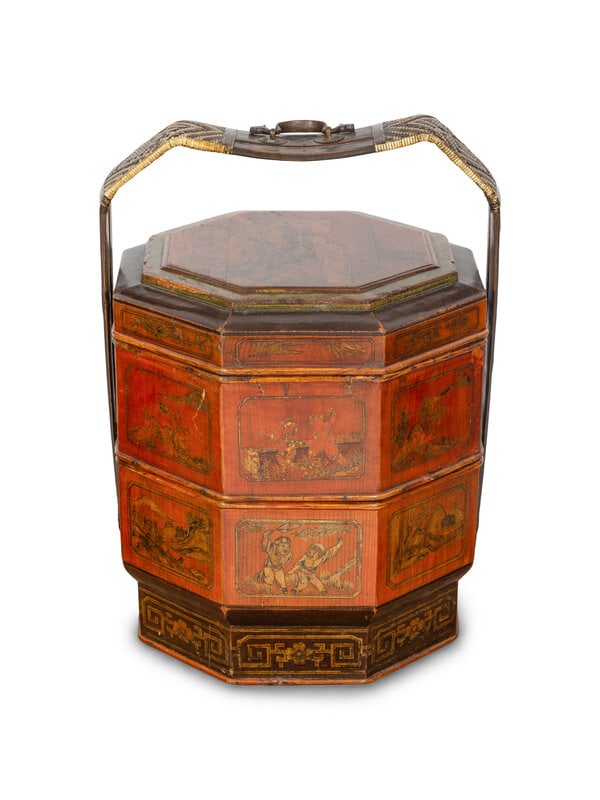 A Chinese Painted Two-Part Box (1 of 3)