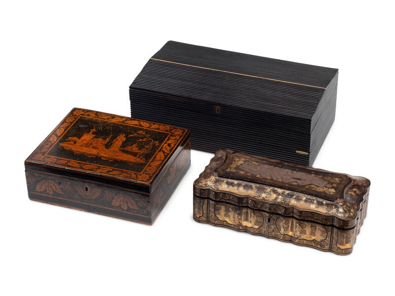 A Group of Three Table Boxes (1 of 6)