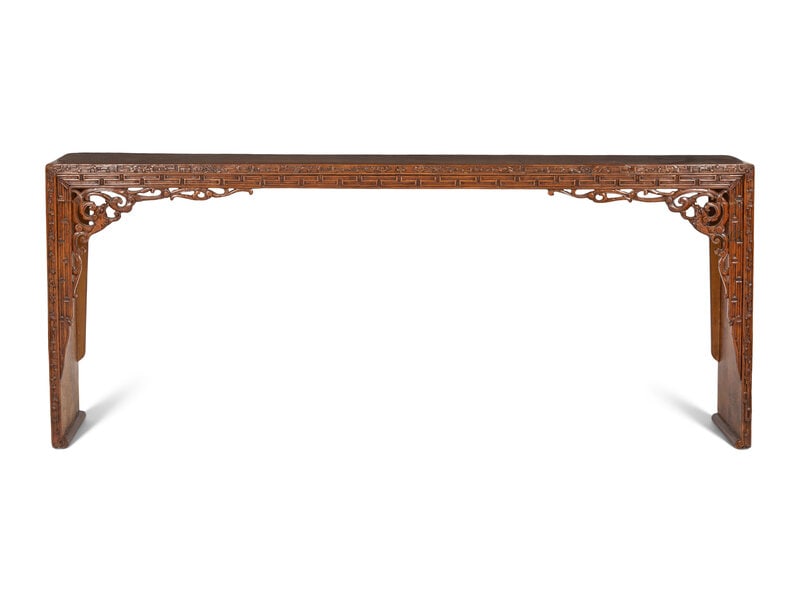 A Chinese Carved Teak Altar Table (1 of 2)