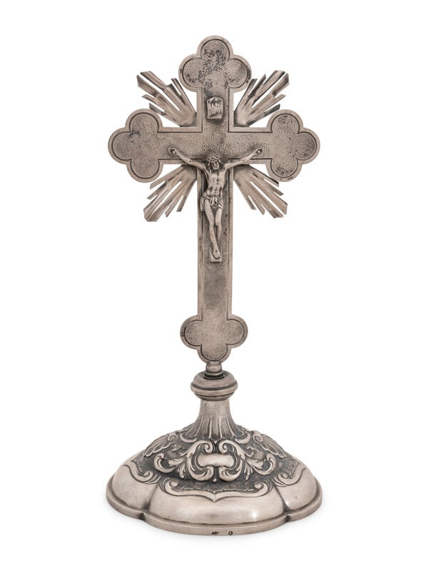 An Austro-Hungarian Silver Crucifix  (1 of 2)