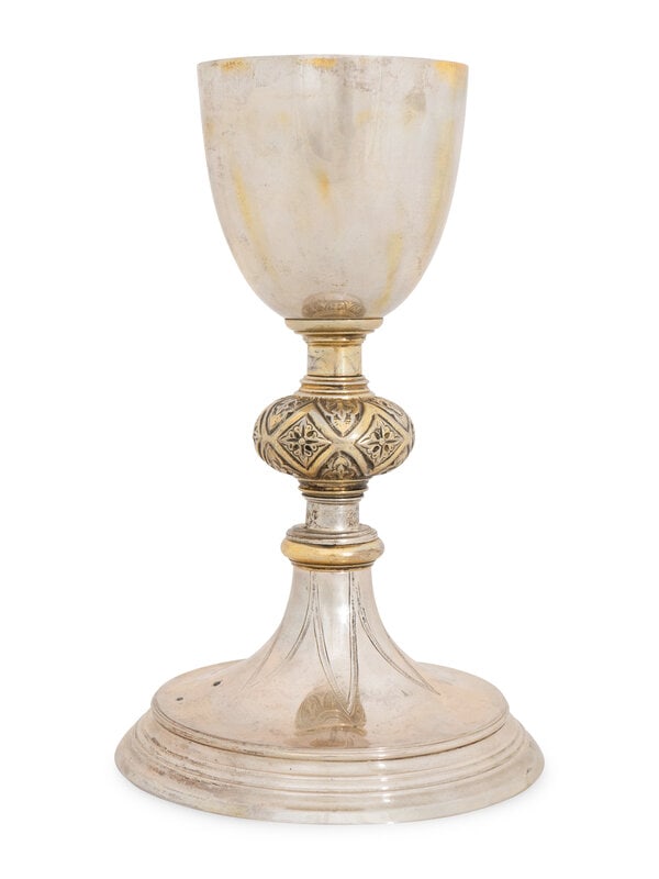 An Austro-Hungarian Silver and Vermeil Chalice  (1 of 2)