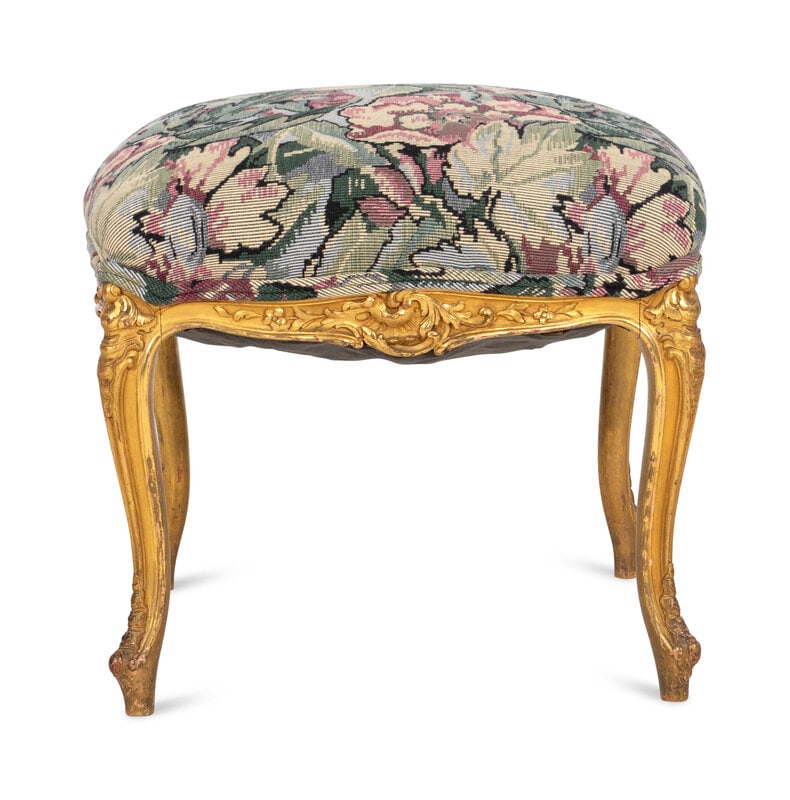 A Louis XV Style Giltwood Tabouret (1 of 2)