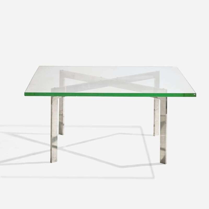 Ludwig Mies van der Rohe
(German-American, 1886-1969)
Early Barcelona Coffee Table USA, circa late 1 (1 of 2)