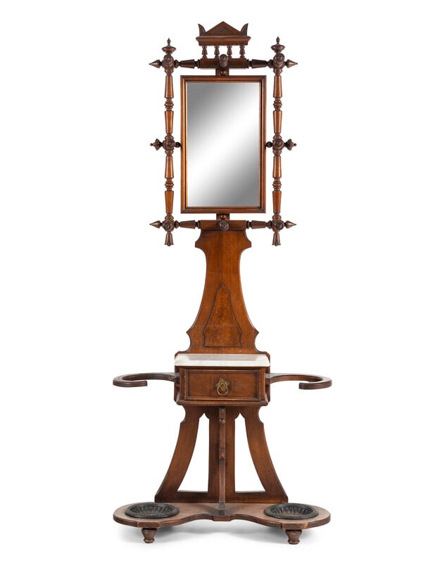 A Victorian Mahogany Hall Tree (1 of 8)