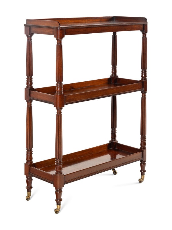 A George IV Mahogany Three-Tier Server (1 of 8)