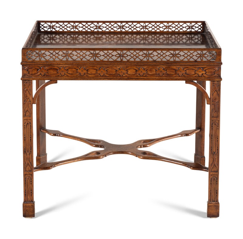 A Burton-Ching Ltd. George III Style Mahogany Silver Table (1 of 8)