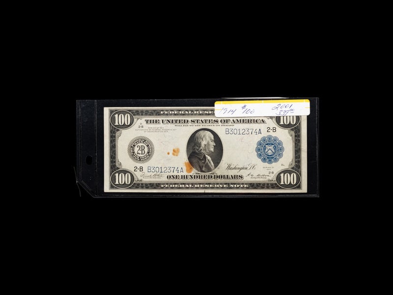 A Series 1914 $100 Silver Certificate (1 of 2)