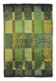 Marianne Richter 20th Century Östergyllen, "Alvastra Green" Rya rug AB Wahlbecks Fabriker,