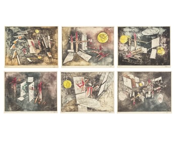 Roberto Matta (Chilean, 1911-2002) Passage et Sage du Couple (a group of six prints), 1964