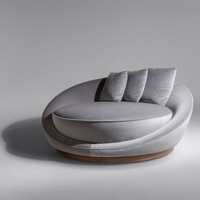 Style of Milo Baughman 20th Century Satellite chaise