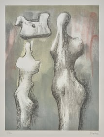 Henry Moore (British, 1898-1986) Three Sculpture Ideas, 1981