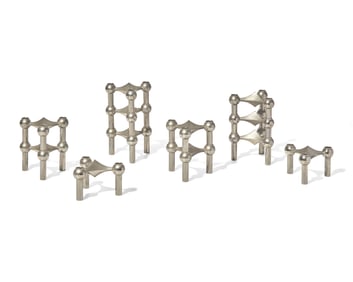 Caesar Stoffi (German, 1919-1988) Candleholders, set of twelve, c. 1965 Nagel AG, Germany