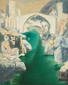 Predrag-Pedja Milosavljevic (Serbian, 1908-1987) Mostar, 1969