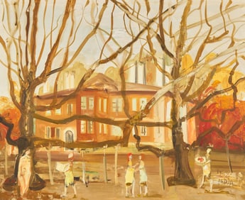 Predrag-Pedja Milosavljevic (Serbian, 1908-1987) Park, 1968