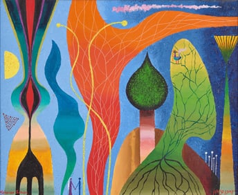 Yohanan Simon (Israeli, 1905-1976) Vegetative Contrast, 1971