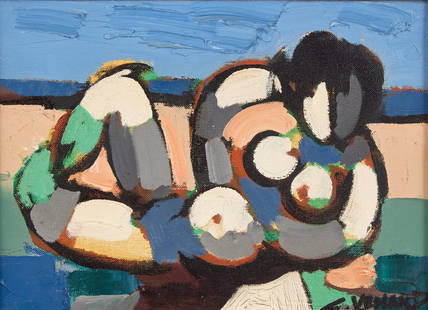Claude Venard (French, 1913-1999) Bain de Soleil: Claude Venard (French, 1913-1999) Bain de Soleil oil on canvas signed C. Venard (lower right) 9 x 13 inches. This lot is located in Philadelphia. Provenance: Galerie Felix Vercel, Paris Private Collec