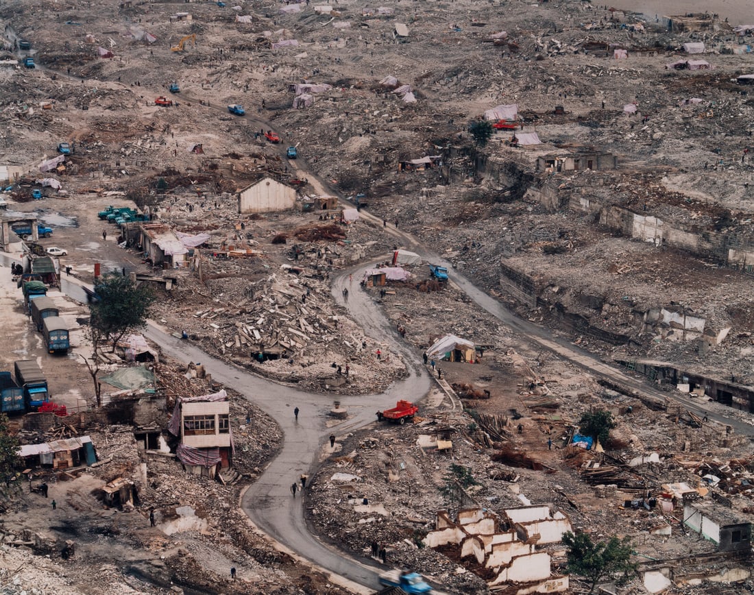 Edward Burtynsky (Canadian, b. 1955) Feng Jie #6, Yangtze River China 2002 (from Three Gorges Dam: Edward Burtynsky (Canadian, b. 1955) Feng Jie #6, Yangtze River China 2002 (from Three Gorges Dam Project), printed 2003 chromogenic print on Kodak Supra Endura Paper signed in ink and notated 9/10 (o