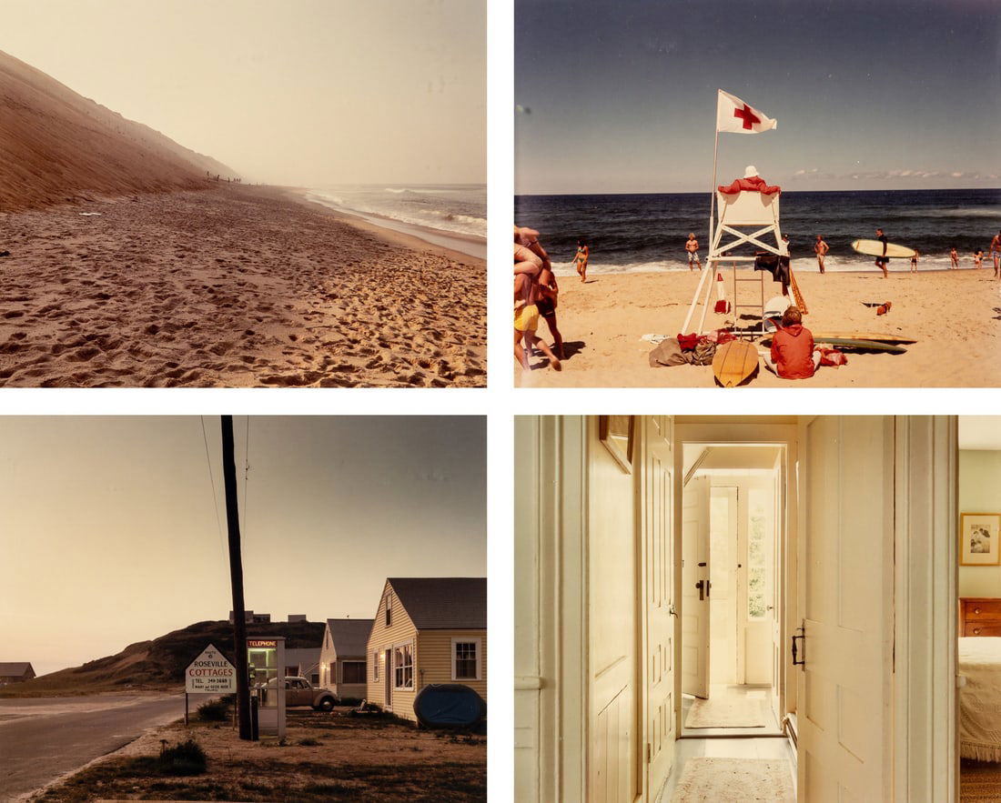 Joel Meyerowitz (American, b. 1938) Longnook Beach, Truro; Ballston Beach, Truro; Roseville Cottages: Joel Meyerowitz (American, b. 1938) Longnook Beach, Truro; Ballston Beach, Truro; Roseville Cottages, Truro; Hartwig House, Truro (a group of four works), 1976 chromogenic prints Each signed, titled,