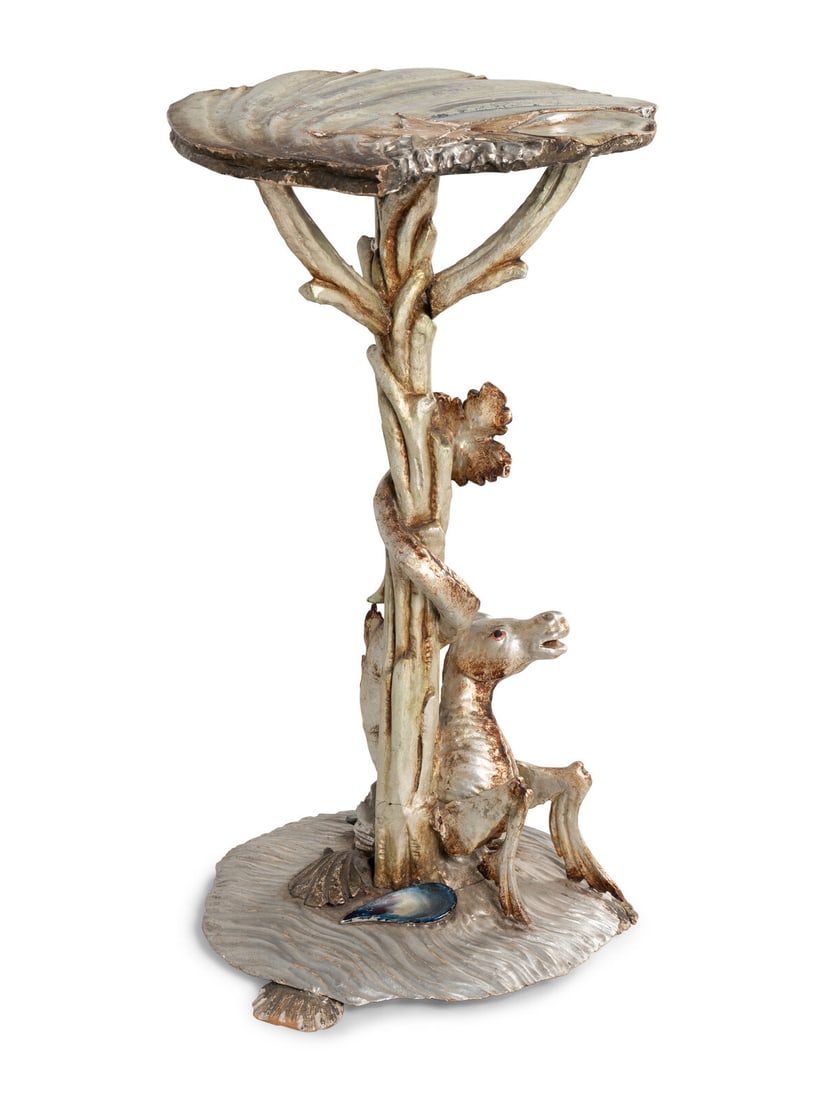 A Painted and Parcel-Gilt "Grotto" Table (1 of 2)