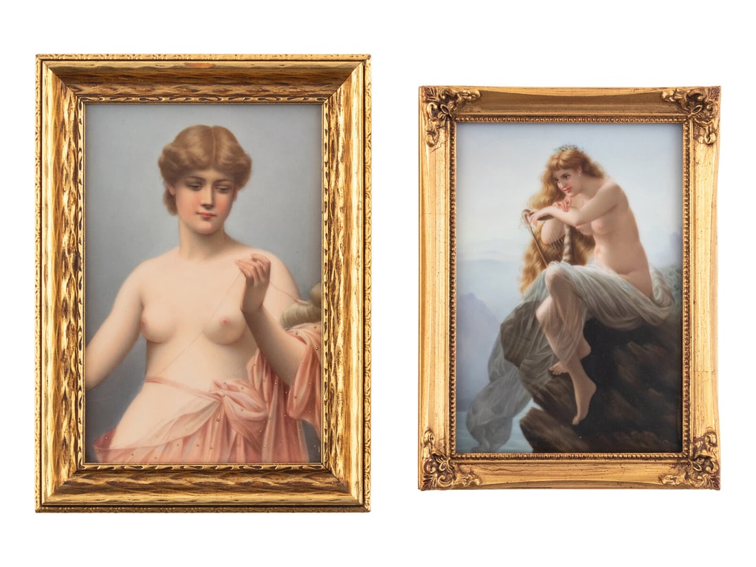 A Pair of Continental Porcelain Plaques (1 of 3)