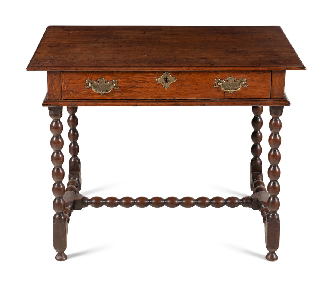 A William and Mary Oak Side Table (1 of 4)
