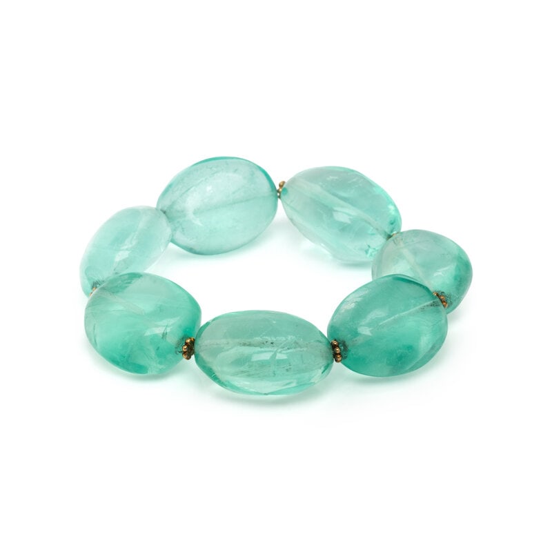 FLUORITE BEAD BRACELET (1 of 2)