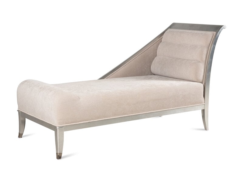 A Lucien Rollin for William Switzer Chaise Longue: A Lucien Rollin for William Switzer Chaise Longue Height 36 1/2 x width 66 x depth 27 1/2 inches. This lot is located in Chicago.