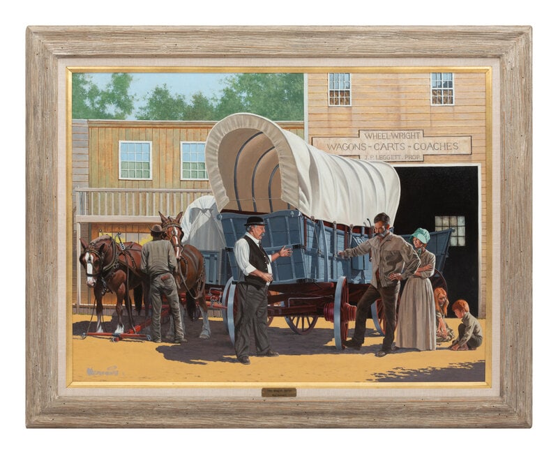 Roy Kerswill
(American, 1925-2002)
The Wagon Seller (1 of 3)