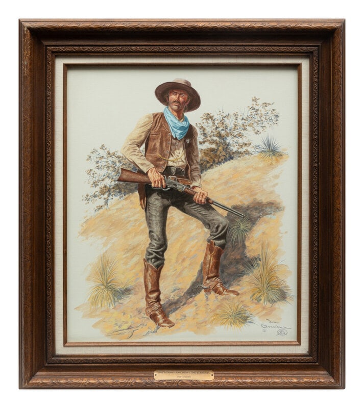 Joe Grandee
(American, b. 1929)
One Against Man, Beast And Elements (1 of 3)