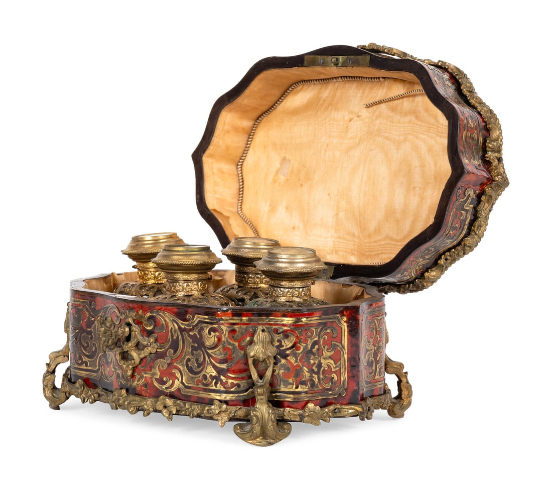 A French Gilt Metal Mounted and Boulle Marquetry Scent Casket (1 of 14)