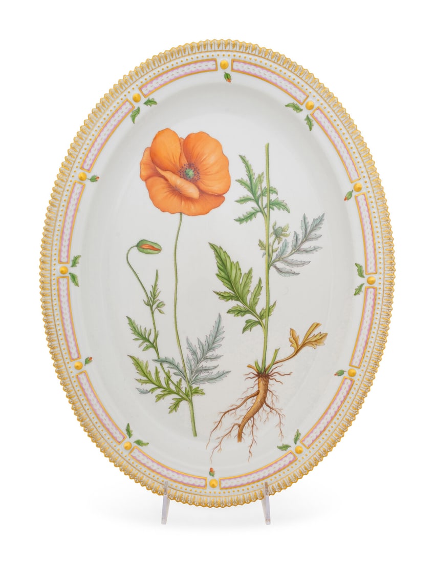 A Royal Copenhagen Flora Danica Oval Platter (1 of 2)