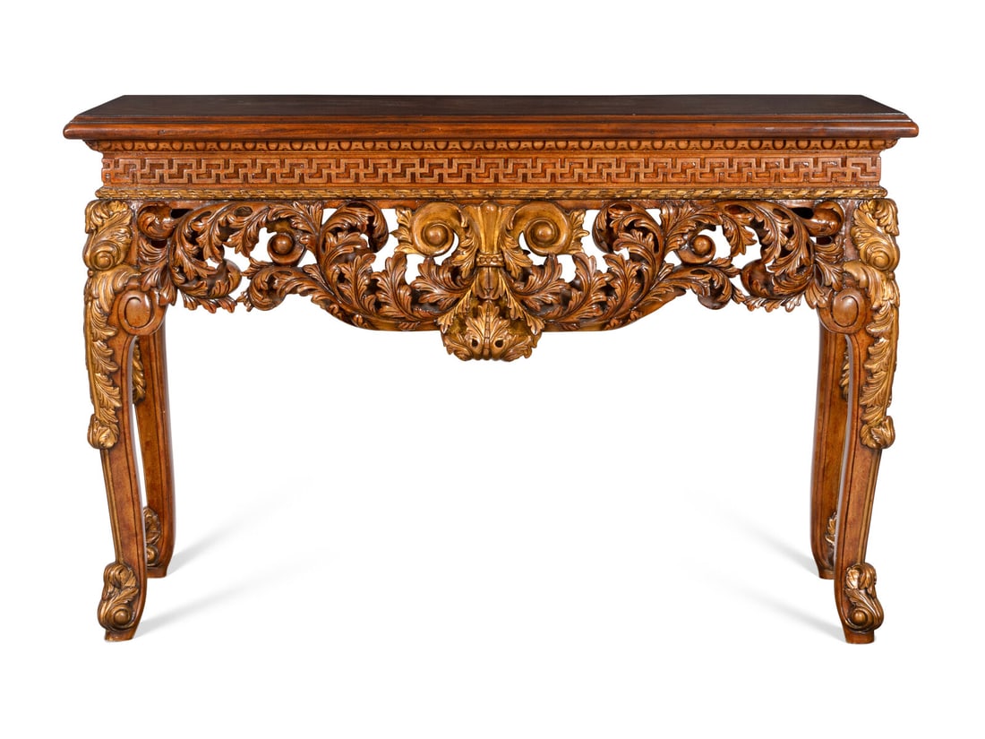 A George II Style Parcel Gilt Mahogany Pier Table (1 of 11)
