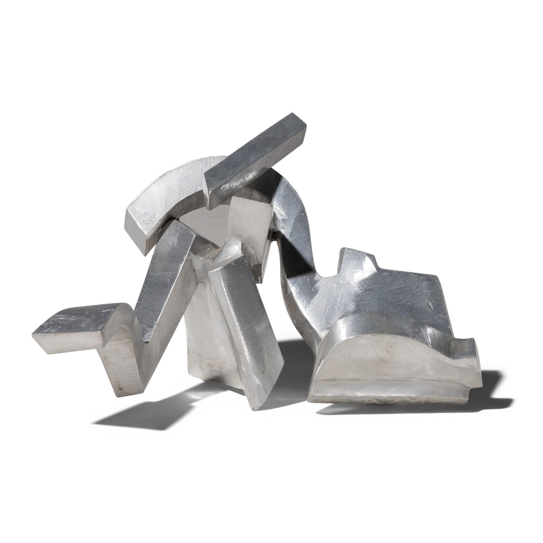 Bill Barrett (American, b. 1934) Untitled (Love and Happiness -Dad), 1983: Bill Barrett (American, b. 1934) Untitled (Love and Happiness -Dad), 1983 aluminum inscribed Bill Barrett; Love and Happiness - Dad and dated 12 1/2 x 16 x 9 3/4 inches. Property from a Private Collec